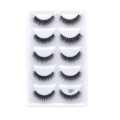 China 2021 Daily Application Most Popular Long Tapered 3d Cross Makeup Thick Soft False Eyelashes Kit for sale