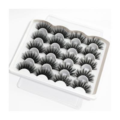 China Daily Natural Wholesale Thick Natural False Eyelashes Strip False Eyelashes 3d Application Makeup Mink Private Label for sale