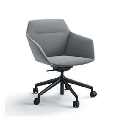 China (Other) Home Office Adjustable Chair With Back Modern Upholstered Mid Wheel Leisure Chairs for sale