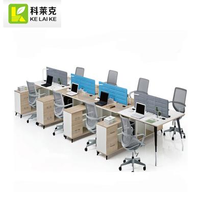 China Customized Modern Regular Staff Workstation Office Open Table With Matel Legs NK Series for sale