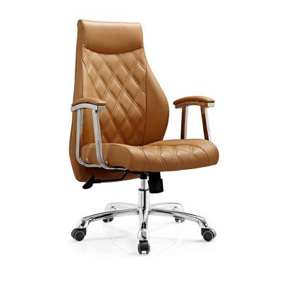 China Boss Luxury Swivel Comfortable Durable Leather Work Swivel Office Chair for sale