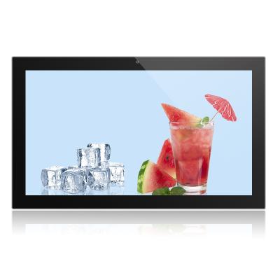 China Anti-dust OEM Customized 21.5 inch Android 8.1 RJ45 2GB+16GB TF wifi tablet quad core android advertising tablet for sale