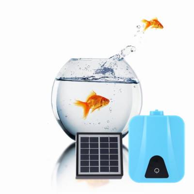 China Eco-friendly Solar Powered/DC Oxygenator Water Oxygen Pump Pond Aerator with 1 Stone Aquarium Airpump 2L/min Air for sale