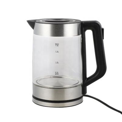 Κίνα Factory price stainless steel glass electrical water kettles automatic power off whistle gooseneck electric tea kettle προς πώληση