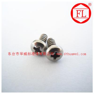 China Made in China Stainless Steel A2/A4 Cross Recessed Pan Head Self Tapping Screws DIN7981 GB for sale