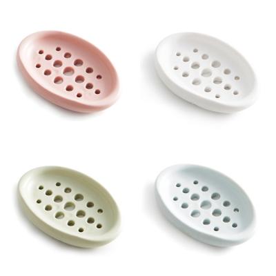 China Non-slip Tray Kitchen Cleaning Brush Storage Soap Dish Silicone Drain Box Traditional Bathroom Holder for sale