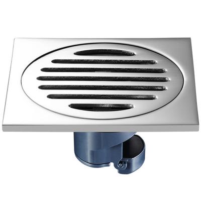 China Modern Stainless Steel Floor Drain Sewer Garden Circle Tile Insert Cover Hidden Floor Drain for sale