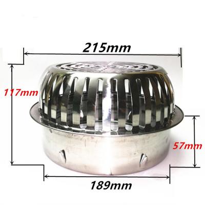 China 200mm Diameter Floor Drain Stainless Steel Floor Drain Anti-Clog Outdoor Balcony Floor Drain Modern Large Roof Displacement for sale