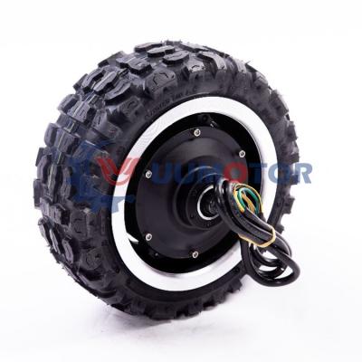 China Two wheel hub motor M series 11inch 60-120km/h 60v1600w 72v3500w high speed brushless motor for fast electric scooter for sale