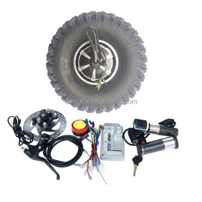 China 48v 500w 15 Inch Off Road Tire Battery Powered Trolley Electric Wheelbarrow Conversion Kit 16