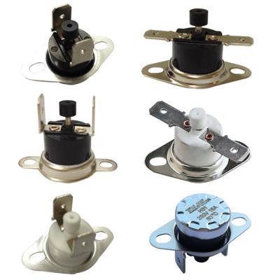 China Manual Reset Over Heat Thermal Bimetallic Thermostat Switch 250v 16a 50-180c à venda