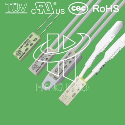 중국 BH-TB02B-B8D 미니 열 스위치 250v 2a 30-150c 미니 열 보호기 바이메탈 온도 조절기 UL CQC TUV ROHS 승인 판매용