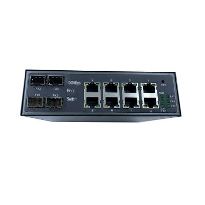 China FTTX network 10/100/1000Mbps 48V poe 12 port gigabit managed network switch for sale