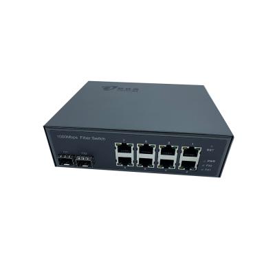 China FTTH Network 10/100/1000M Ethernet 250W 10 Port POE Managed Switch for sale