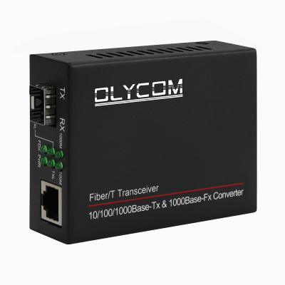 China Telecommunication and Security Gigabit Ethernet Bi-Di SM LC Connector 40km DC 5V SFP Fiber Media Converter to RJ45 for sale