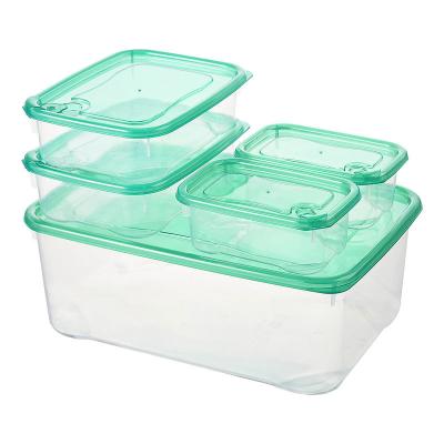 China Hot Sale 17 Pcs Viable Organizer Plastic Storage Box Refrigerator Storage Box For Food Organizer for sale