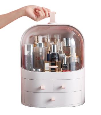 China Portable Type Cosmetics Viable Creative Women's Cosmetics Storage Box Skin Care Products Storage Bin Drawer Bin for sale