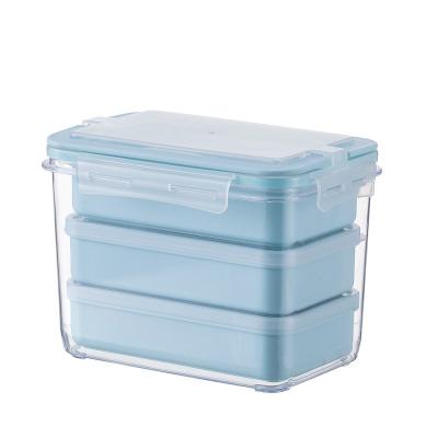 China New Leakproof Bento Box Lunch Box Microwavable Containers Insulated Portable Stackable Food Container Storage Boxes For Work School for sale