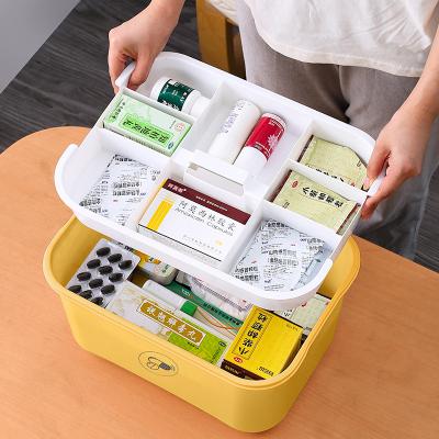 China Viable First Aid Kit For Home Medicine Storage Box Medicine Organizer Convenient Medical Medicine Container for sale