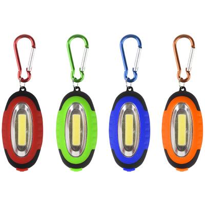 China Cheap Price 100%-50%-flash-off ABS Painted Outside Cob Ring Key Chain With Light With Rubber for sale