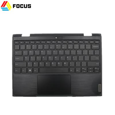 China New Original Laptop for Lenovo 300e Windows 2nd Gen Upper Case Keyboard Palmrest with Touchpad&Camera P/N 5CB0T45087 5CB0T45087 for sale