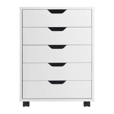 China (Other) GDLT Adjustable 5 Drawer Modern White Mobile Filing Cabinet Collected Storage Wheel Living Room Office Furniture Universal Filing Cabinet for sale