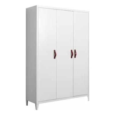 China (Other) New Customized Popular Adjustable Metal Wardrobe Cabinet With 3 Doors Clothing Storage Price Armario dormitorio for sale