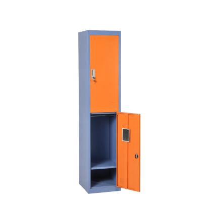 China Colorful 2 Door Rod Metal Locker (The Other) School Use Adjustable Single Row Steel Locker Colorful Hanging Cabinet for sale