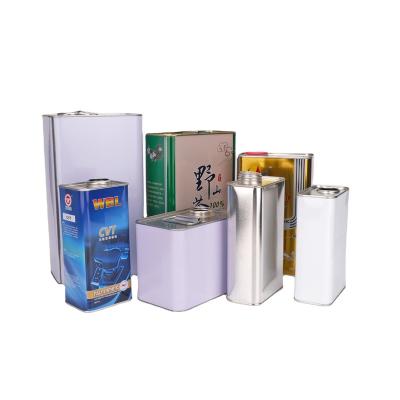 China High Quality Custom Metal Recyclable Tin Can Containers of Motor Oil of 1l 1.5l 2l 3l 4l 5l etc. for sale