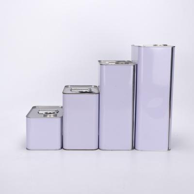 China Chemical Hotselling 1L 2L 4L 5 Liter Tin Packing Jerry Paint Motor Oil Cans Supplier for sale