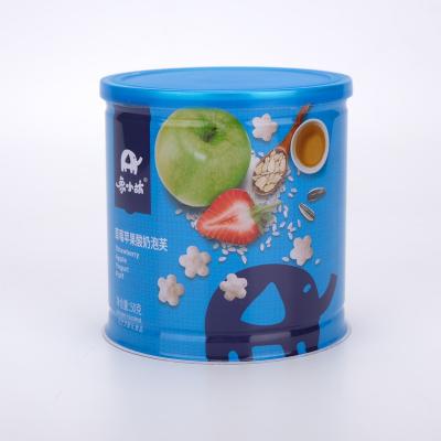 China Wholesale High Quality China Factory Baby Snack Boxes Empty Metal Packing Box With Easy Tear Lid for sale