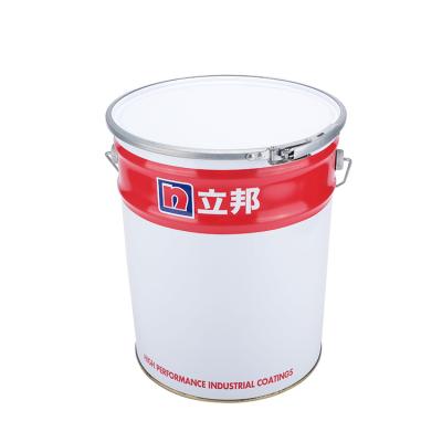 China Open Head 20 Liter 5 Gallon Paint Metal Tin Bucket Pail Barrel With Lid And Handle for sale