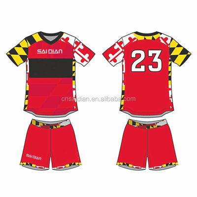 China Sets Quick Dry Fabric Sublimated Custom Football Wear Set Team Soccer Jersey for sale