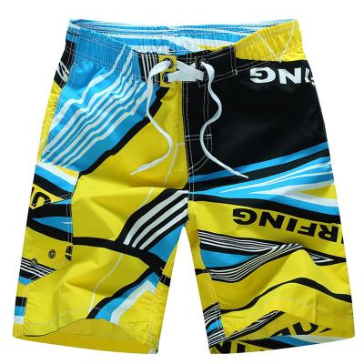 China Anti-UV Printed Beach Shorts Men's Swimming Trunks Shorts Swimwear Beach Wear Sports Quick Dry Running Shorts for sale