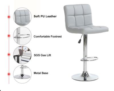 China Industrial Modern Simple Cashier Chair Bar Reception Lifting Back Chair Stool Home Bar Stool High for sale