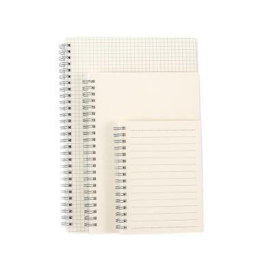 China Creative A5/B5/A6 hardcover book reel this pp frosted horizontal line blank notebook flip single grid notepad for sale