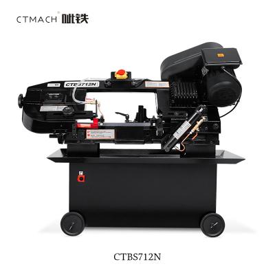 China Building Material Shops CTBS-712N Rotary Band Saw Machine For Metal Cutting for sale