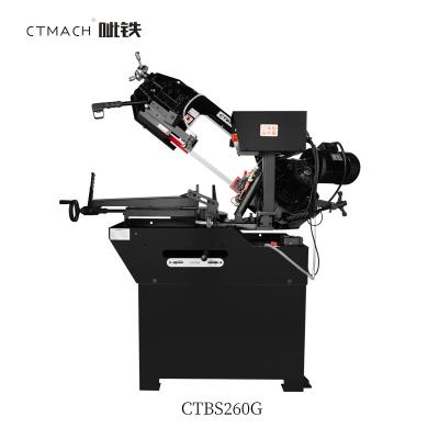 China Building Material Shops CTBS260G Variable Angle China Cutting Metal Band Saw Machine for sale