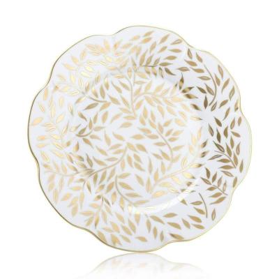 China Sustainable Wedding Dishes Restaurant Ceramic Dining Tableware For Wedding for sale