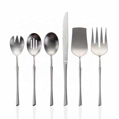 China Viable High Quality Stainless Steel Cutlery Flatware Set Color Plated Wedding Serveware Knife Fork Spoon for sale