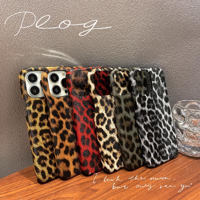 China High Quality Shockproof Luxury New Fashion Leopard Print Phone Case For iphone 13 12 pro shockproof protection plus XS X XR 7 8 max mini Ca for sale