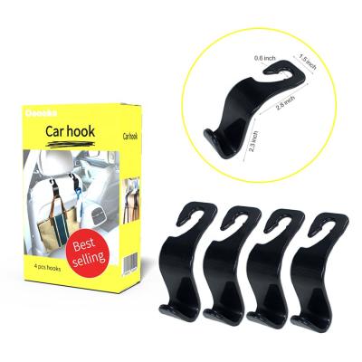 China High Quality ABS Back Seat Hooks Purse Cars Hanger Storage Baby Accessories Car Vehicle Headrest Back Hooks for sale