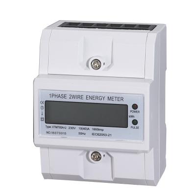 China PC(Poly Carbonate) ENERGY METER EXPERT/Single Phase Digital LCD Display Electronic KW Energy Electricity Meter for sale