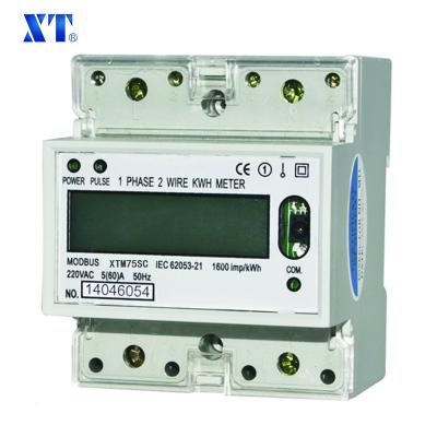 China ENERGY METER EXPERT / XTM35SC 2P Single Phase Digital Energy Meter with RS485, MODBUS XTM35SC for sale