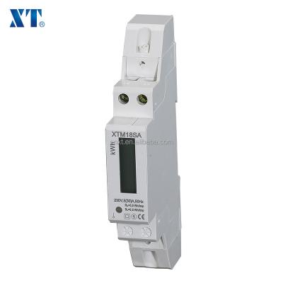 China ENERGY METER EXPERT / single phase digital energy meter with modbus communication (energy meter with rs485) XTM18SA for sale