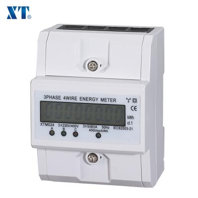 China ENERGY METER EXPERT / Electric Power KWH Three Phase Digital Electricity Meter XTM024 for sale