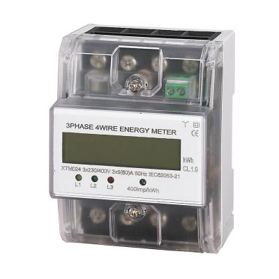 China expert three phase four wire energy meter din rail energy meter XTM024 XTM024 for sale