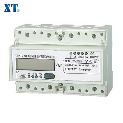 China ENERGY METER / DIN EXPERT Multi Rail Rate KWH Meter With RS485 XTM1250SF for sale