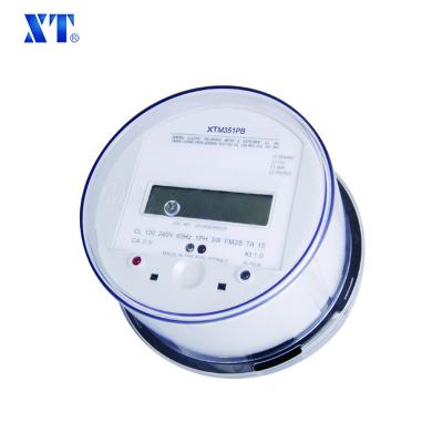 China ENERGY METER EXPERT / Single Phase Three Wire Electronic Plug Installed Active Energy Meter LCD Display XTM315PB for sale