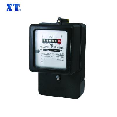 China Steel ENERGY METER EXPERT / Single Phase Two Wire Mechanical Electric Kw Hour Meter With Bakelite Cover for sale